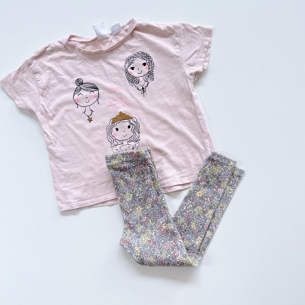 Zara Pants + Tee Kindy Set (4-5y)