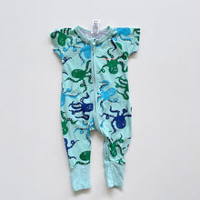 Load image into Gallery viewer, Bonds Wondersuit Blue Octopus S/S (0-3m)
