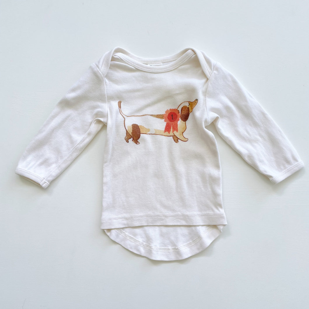Nature Baby Organic L/S Top Sausage Dog (3-6m)