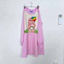Load image into Gallery viewer, Rock Your Mama Care Bear Love Adult Raglan Sleeve Dress - Pink  NWOT (XXL)
