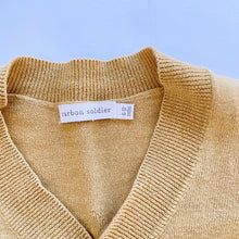 Load image into Gallery viewer, Carbon Soldier Yellow Cotton/Wool Cardigan (6-12m)
