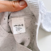 Load image into Gallery viewer, Wilson + Frenchy Cotton/Bamboo/Wool Jumper Grey Speckled (12-18m)
