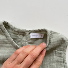 Load image into Gallery viewer, Jamie Kay Organic Muslin Overalls Sage Green (3y)
