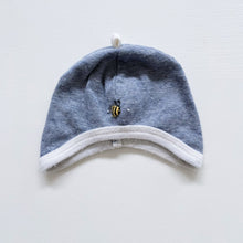 Load image into Gallery viewer, Dimples Merino/Cotton Hat Blue (newborn)
