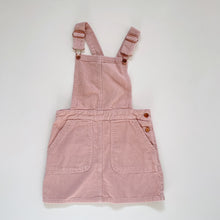 Load image into Gallery viewer, Pink Cord Pinafore Dress (7y)
