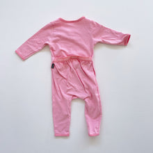Load image into Gallery viewer, Bonds Easysuit Pink Stripes (0-3m)
