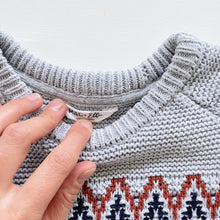 Load image into Gallery viewer, Mac &amp; Ellie Cotton Knit Jumper Grey (6-7y)
