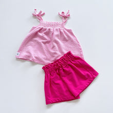 Load image into Gallery viewer, Pink Shorts + Stripe Top Bundle (18m)
