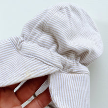 Load image into Gallery viewer, Toshi Sun Hat Beige Stripes (S/3-6m)
