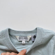 Load image into Gallery viewer, North South Merino Jumper Frills/ Light Blue (3-4y)
