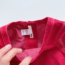 Load image into Gallery viewer, Vintage H&amp;M Red Denim Dress (4-5y)
