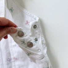 Load image into Gallery viewer, Cotton On Shortalls White/Bows (8y)
