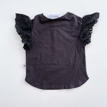 Load image into Gallery viewer, Minti Lacey Tee Black NEW (1y)
