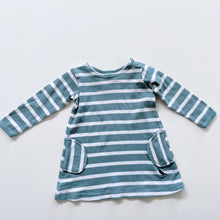 Load image into Gallery viewer, Organic Cotton Dress Stripes (6-12m)
