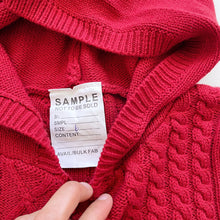 Load image into Gallery viewer, Minti Knit Cardigan Pink / Red *sample NEW (6y)
