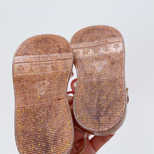 Load image into Gallery viewer, Mini Melissa Velcro Sandals Pink Ribbon (EU21)

