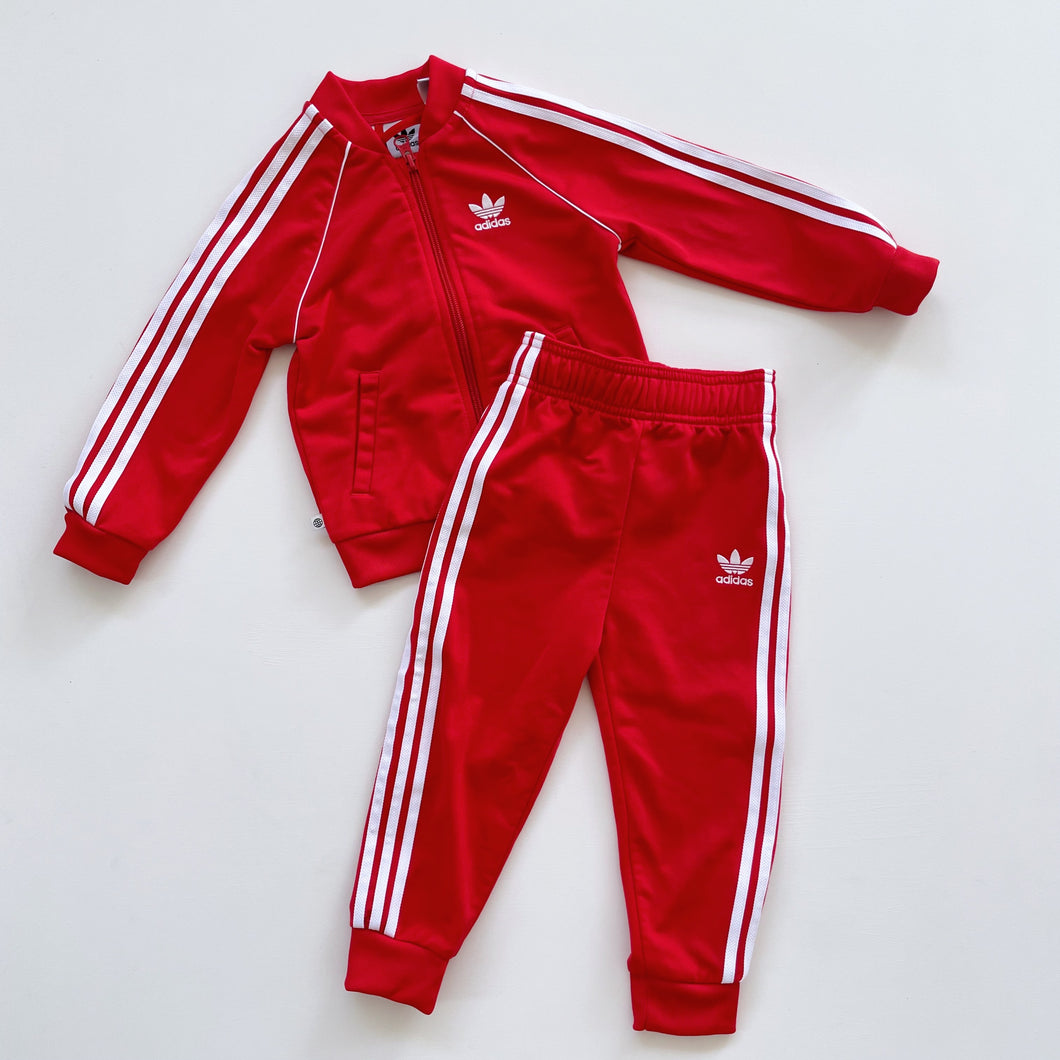 Adidas Tracksuit Red (18-24m)