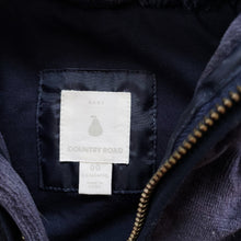 Load image into Gallery viewer, Country Road Velvet Puffer Jacket Navy (3-6m)
