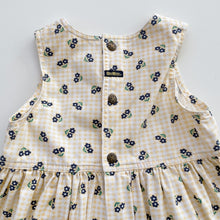 Load image into Gallery viewer, Vintage OshKosh Yellow Gingham/ Floral Dress (4-6y)
