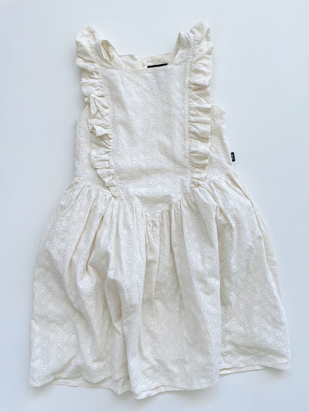 Rock Your Kid Broiderie Dress Ivory (12y)