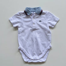 Load image into Gallery viewer, epk Polo Collared Bodysuit White / Bike (1y)
