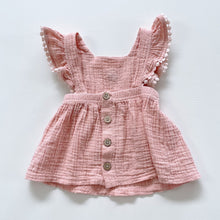 Load image into Gallery viewer, Rabbit + Bear Organic Cotton Dress Pink (0-3m)
