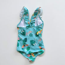 Load image into Gallery viewer, Bright Turquoise Ruffle Swimsuit (5y)
