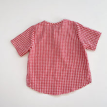 Load image into Gallery viewer, Nature Baby Red Gingham Top (2y)
