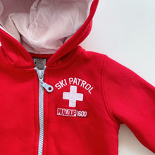 Load image into Gallery viewer, French Mountains Ski Patrol Hoodie Red (1y)
