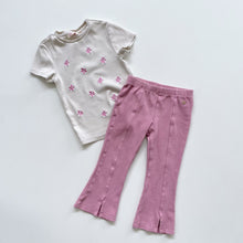 Load image into Gallery viewer, Original Marines Pink Flares + Floral Tee Set (2y)
