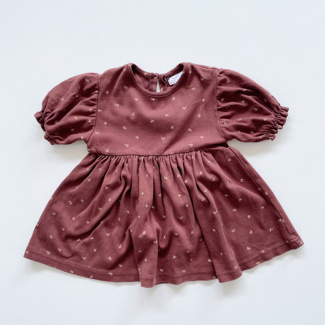 Jamie Kay Organic Dress Berry Floral (1y)