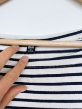 Load image into Gallery viewer, Uniqlo Navy Stripy Dress (10/M)
