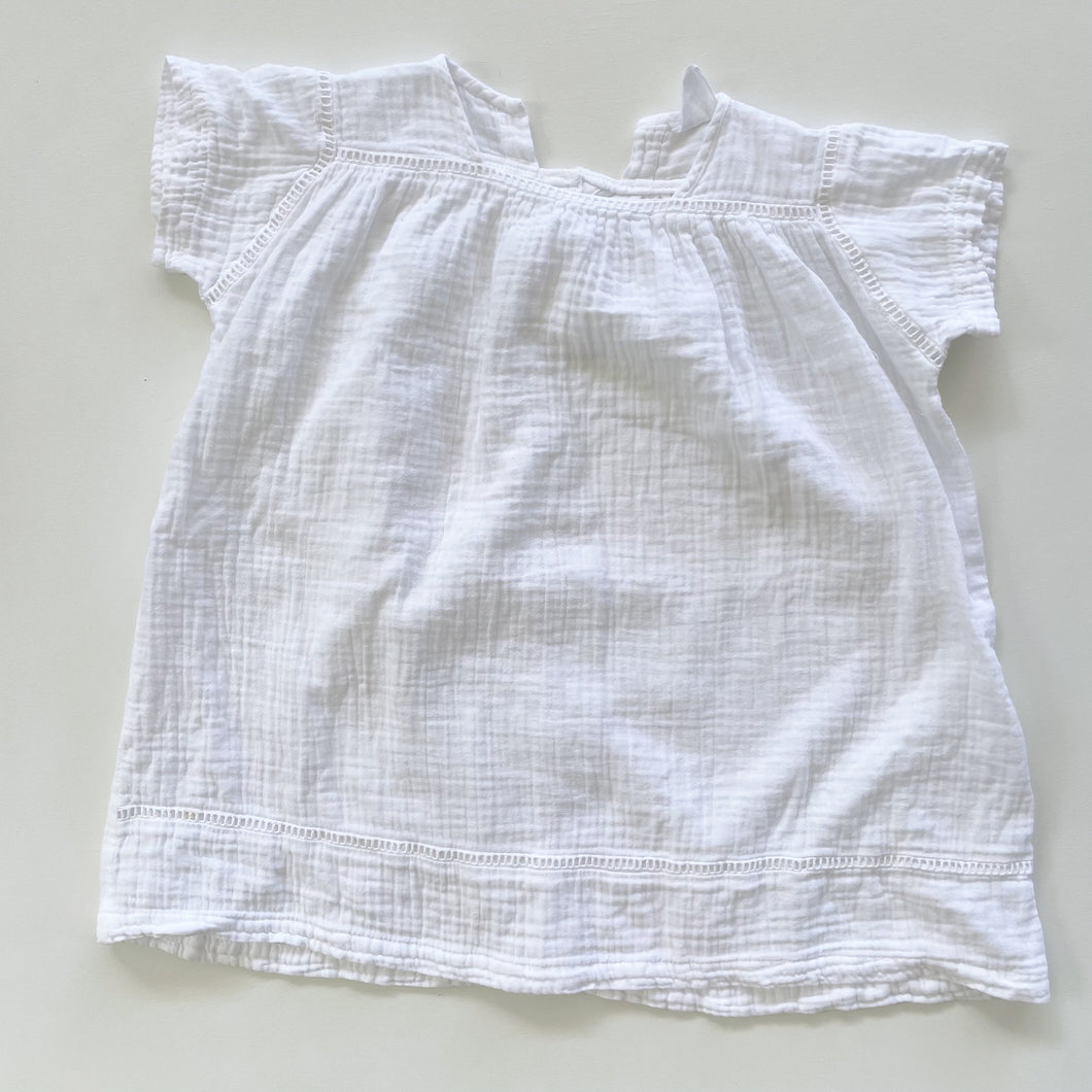Alex & Ant White Muslin Dress (4y)