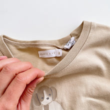 Load image into Gallery viewer, Jamie Kay Organic Long Sleeve PJs Set Cashew/Narrow Stripe Sepia (5y)
