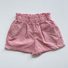 Load image into Gallery viewer, Teeny Weeny Broderie Shorts Pink (6-12m)
