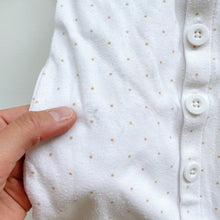 Load image into Gallery viewer, Jamie Kay Organic Onesie White Dotted (0-3m)
