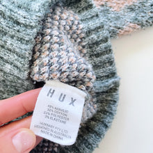 Load image into Gallery viewer, HUX Knit Cardigan Green/Pink Bear (6-12m)
