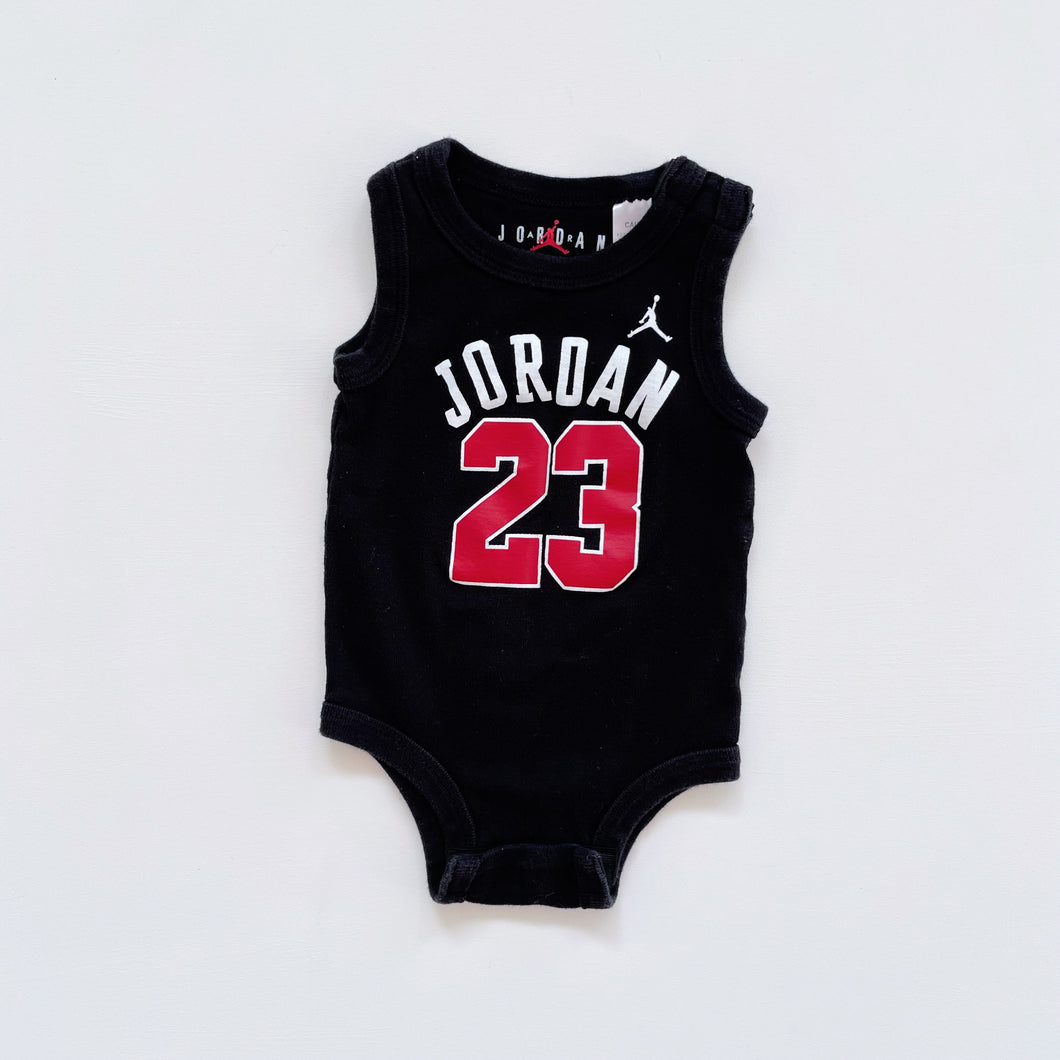 Jordan Black Singlet Bodysuit (12m)