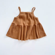 Load image into Gallery viewer, Blush Baby Ribbed Top Mustard/Brown (3y)
