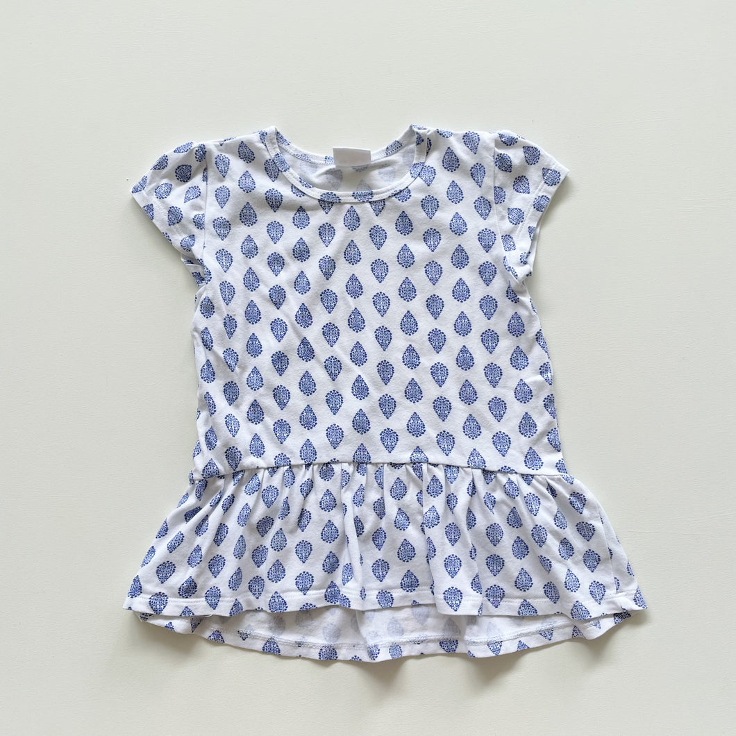Milky Tee Blue Pattern (4y)
