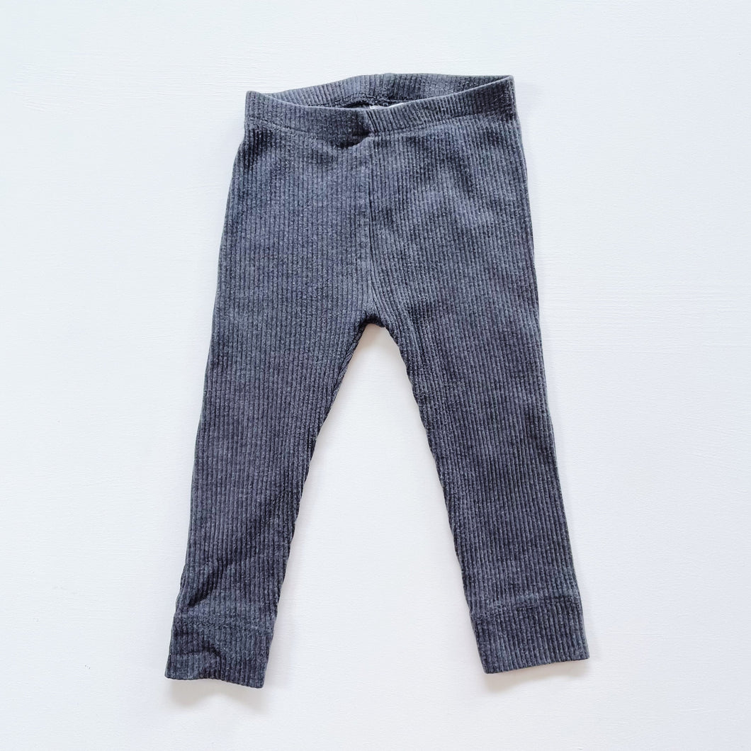 Jamie Kay Organic/Modal Rib Leggings Dark Grey (6-12m)