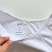 Load image into Gallery viewer, LETE Organic Bamboo Flow Top | White (w4)

