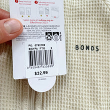 Load image into Gallery viewer, Bonds Wondersuit Waffle Cream NEW (18-24m)
