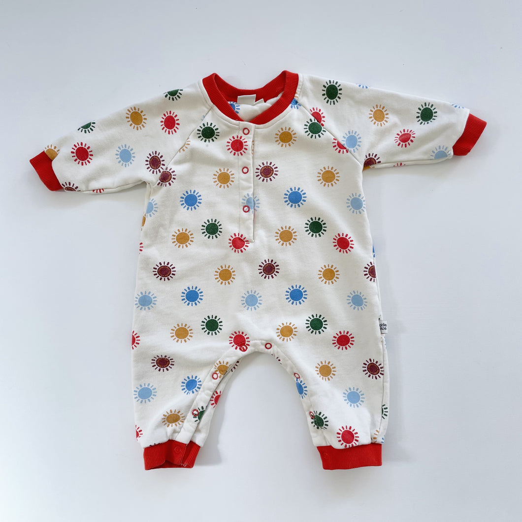 Goldie + Ace Cotton Coverall Colourful Suns (6-12m)