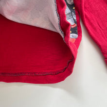 Load image into Gallery viewer, Handmade Red/Rocket Pattern Hoodie (4y)
