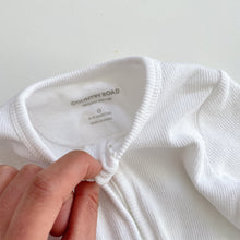 Load image into Gallery viewer, Country Road Organic All-In-One White Rib *small mark (6-12m)
