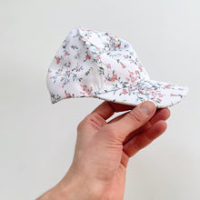 Load image into Gallery viewer, Teeny Weeny Baby Cap Pink Floral (0-6m)
