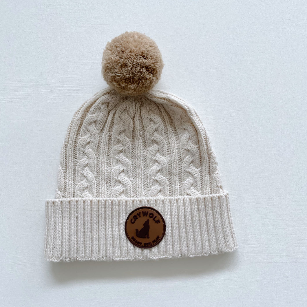 Crywolf Beanie Oatmeal (small)