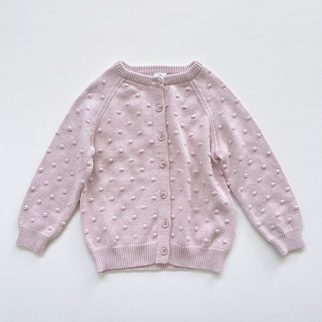Jamie Kay Bobble Knit Cardigan Old Rose Fleck (8y)