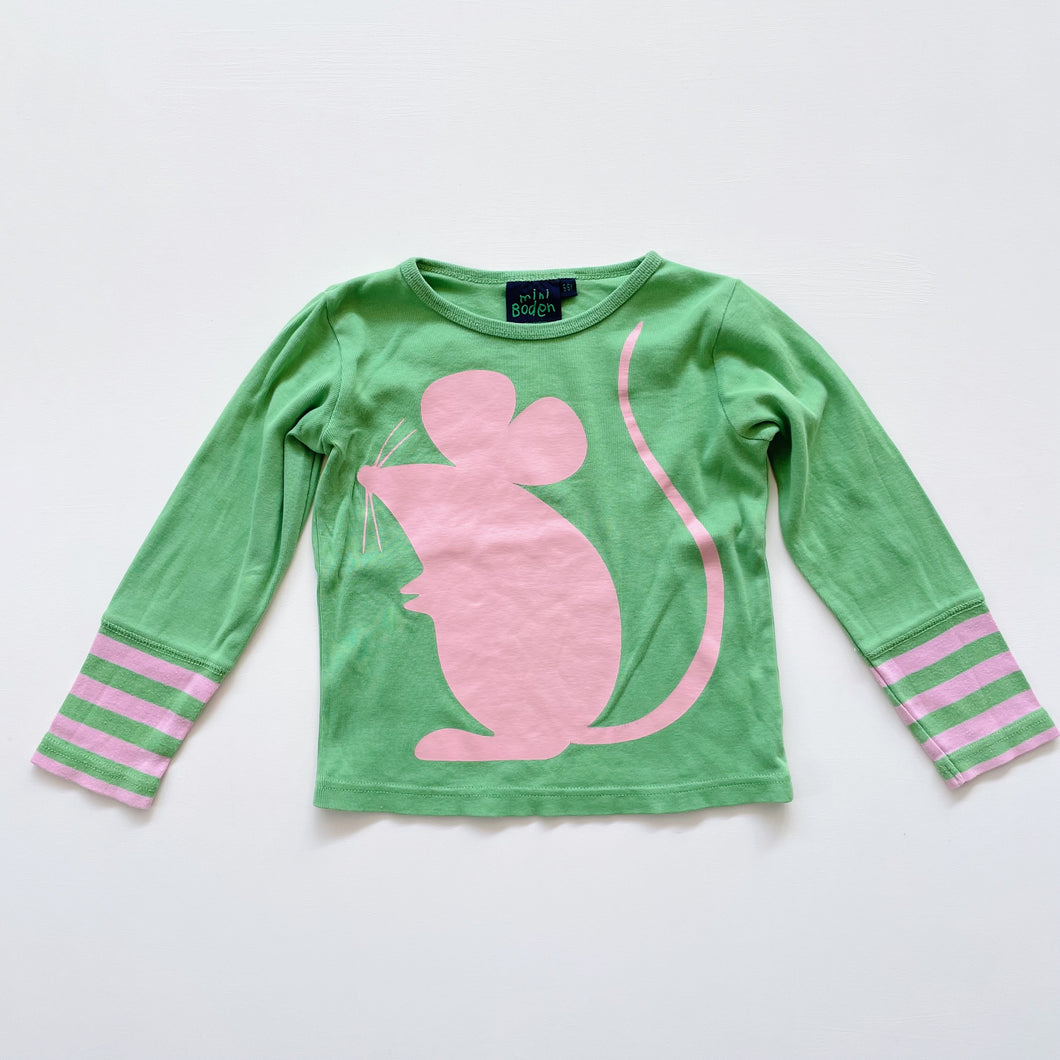 Mini Boden Mouse Long Sleeve Top (5-6y)